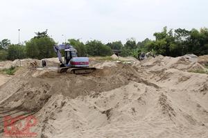 Cao điểm xử lý vi phạm khai thác cát, sỏi tại Bắc Giang