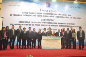 Phát động phong trào đẩy mạnh dinh dưỡng toàn cầu tại Việt Nam