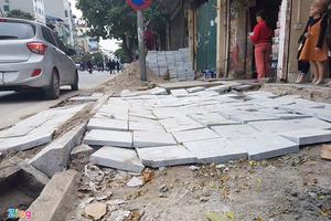 Thanh tra chỉ hàng loạt sai phạm trong việc lát đá vỉa hè Hà Nội