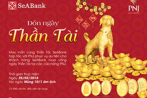 Mua vàng ngày vía thần tài không phải xếp hàng cùng Seabank
