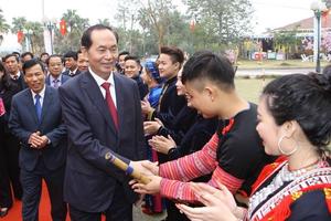 Chủ tịch nước dự Ngày hội “Sắc Xuân trên mọi miền Tổ quốc”