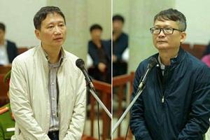 Toà tuyên án với Trịnh Xuân Thanh và Đinh Mạnh Thắng vào sáng nay