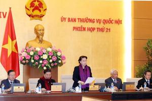 Bế mạc Phiên họp thứ 21 của Ủy ban Thường vụ Quốc hội