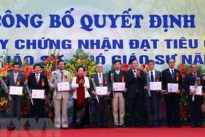 Công bố kết quả rà soát bổ nhiệm giáo sư, phó giáo sư sau ngày 28/2