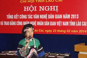 Người có công lưu truyền văn hóa dân tộc Bố Y