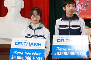 Học bổng “Chuyện nhà Dr. Thanh” nâng cánh ước mơ cho học sinh nghèo