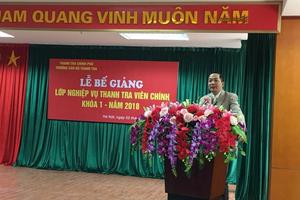 Bế giảng lớp thanh tra viên chính K1/2018