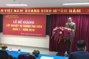 Bế giảng lớp thanh tra viên K1