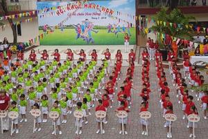 Cuốn hút Hội khỏe Măng non Trường Mầm non Thực hành Hoa Hồng 