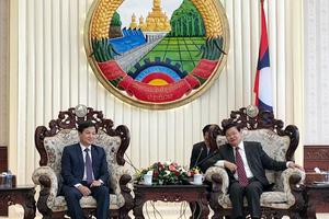 Tổng Thanh tra Lê Minh Khái thăm và làm việc tại Lào