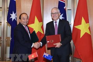 Việt Nam-Australia ký Tuyên bố chung về lập quan hệ Đối tác Chiến lược