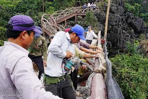 Chính thức tháo dỡ công trình trái phép tại khu Tràng An cổ