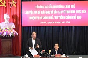 Tổ Công tác Thủ tướng:  5 vấn đề “nóng” Bộ GD&ĐT phải khắc phục