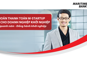 Maritime Bank miễn/giảm nhiều loại phí giao dịch cho doanh nghiệp khởi nghiệp