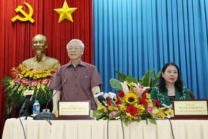 Tổng Bí thư Nguyễn Phú Trọng thăm, làm việc tại tỉnh An Giang