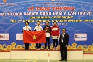 Giành 29 HCV, Việt Nam về nhất giải Vô địch Karate Đông Nam Á