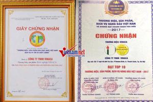 Bí mật số tiền Vinaca đóng góp để nhận giải thương hiệu
