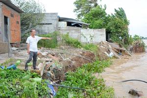 Đồng Tháp: Kiến nghị hỗ trợ di dời 2.400 hộ dân trong vành đai sạt lở