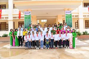 Khánh thành nhà lớp học Trường THCS Biển Động do Vietcombank tài trợ 