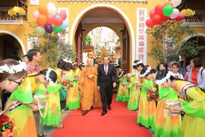 Phó Thủ tướng Thường trực Trương Hòa Bình dự Đại lễ Phật đản Phật lịch 