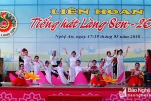 Hơn 700 diễn viên quần chúng tham gia Liên hoan tiếng hát Làng Sen 2018