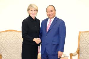 Thủ tướng Nguyễn Xuân Phúc tiếp Bộ trưởng Bộ Ngoại giao Australia