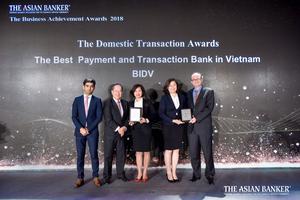 BIDV ẵm 2 gói giải thưởng của  The Asian Banker