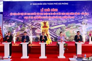 Khởi công xây dựng trục đường Hồ Sen - Cầu Rào 2