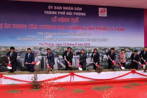 Động thổ Trung tâm thương mại AEONMALL Hải Phòng Lê Chân