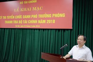 Bộ Tài chính: Thi tuyển chức danh Phó Trưởng phòng Thanh tra  
