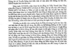 Sở Nông nghiệp, UBND huyện “kiểm tra làm rõ” hay chỉ nghe báo cáo?
