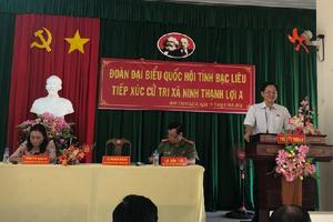 Tiếp xúc cử tri, Tổng Thanh tra đề nghị, không để lòng yêu nước bị lợi dụng