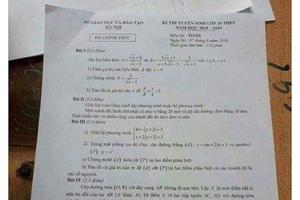 Thầy giáo chụp trộm, “tuồn” đề thi tuyển sinh lớp 10 ra ngoài