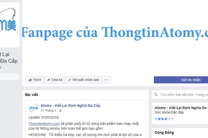 Cảnh báo về hoạt động bán hàng đa cấp không phép của Atomy