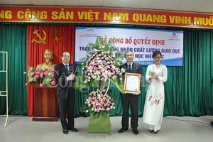 Đại học Điện lực đón nhận chứng nhận kiểm định chất lượng giáo dục