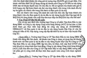 Nội bộ liên danh không đồng thuận!