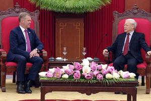 Tổng Bí thư Nguyễn Phú Trọng tiếp Chủ tịch Hạ viện Australia Tony Smith