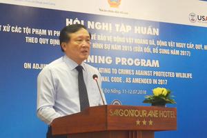 Tập huấn xét xử các tội phạm về bảo vệ động vật hoang dã 