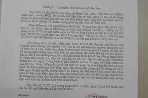 Đoàn khách Yên Bái vi phạm thỏa thuận ban đầu với khách sạn