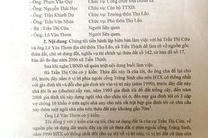 Áp dụng pháp luật không đúng, làm khổ dân!