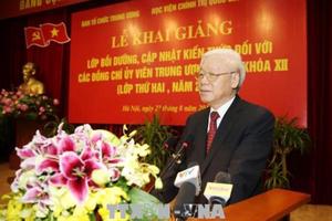 Khai giảng lớp bồi dưỡng, cập nhật kiến thức dành cho các Ủy viên Trung ương Đảng Khóa XII