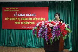Khai giảng lớp thanh tra viên chính K10
