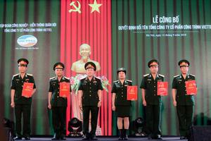 Viettel có tổng công ty thứ 4 - Tổng Công ty Cổ phần Công trình Viettel