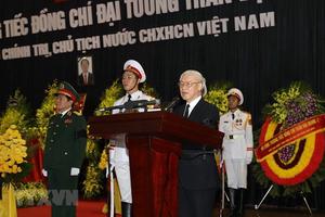 Toàn văn lời điếu tại Lễ truy điệu Chủ tịch nước Trần Đại Quang
