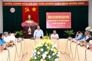 Thủ tướng làm việc với lãnh đạo chủ chốt tỉnh Kon Tum