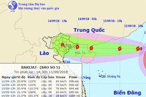 Bắc Bộ và ven biển Quảng Ninh-Quảng Nam ứng phó khẩn cấp bão số 5