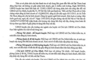 Nhiều cơ quan không chấp hành chỉ đạo của UBND huyện