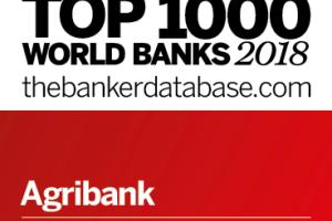 The Banker xếp Agribank đứng thứ 465 thế giới, thứ 2 quốc gia năm 2018