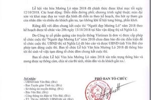 Yên Bái: Chung kết Cuộc thi Người đẹp Mường Lò bất ngờ tạm dừng