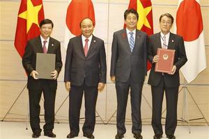 Thủ tướng Nguyễn Xuân Phúc hội đàm với Thủ tướng Nhật Bản Shinzo Abe